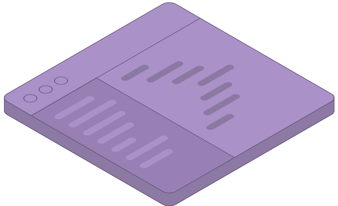 Isometric illustration for Production coding